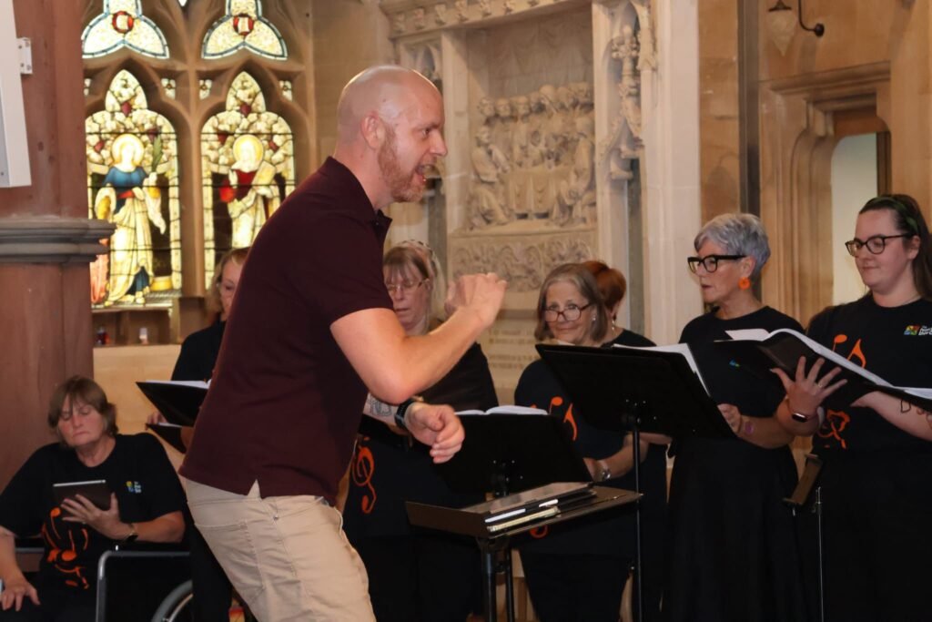 Picture of Mark conducting 